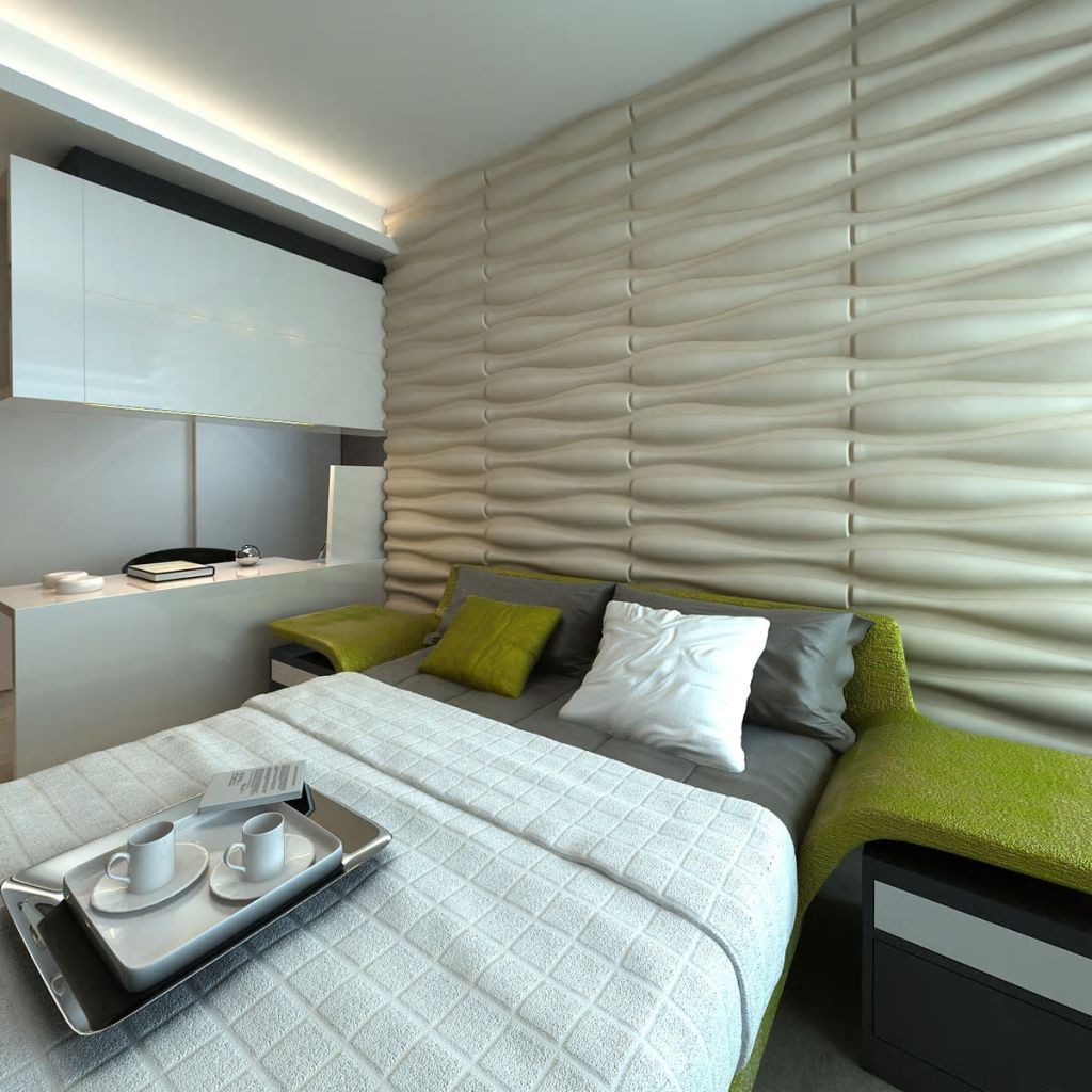 Wall Panel 3D Wave 0.625 m x 0.8 m 12 Panels 6 m²